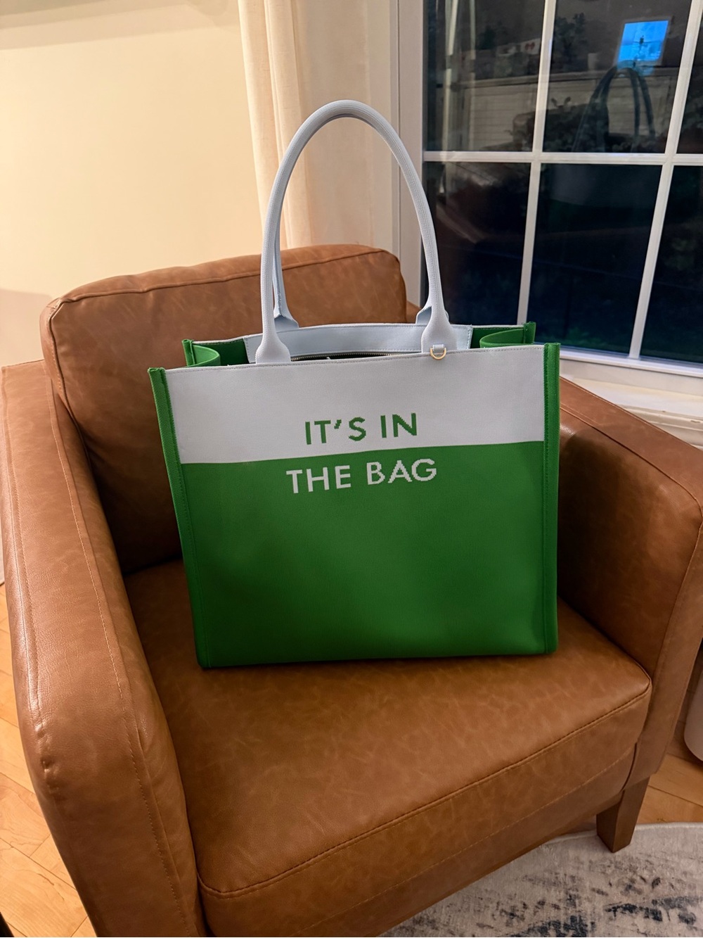 Kate Spade x Target - Green and Blue Statement Tote Bag - 'It's In The Bag’